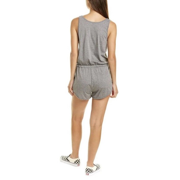 NWT SPIRITUAL GANGSTER Perfect Lounge Romper Heather Grey White Size S MSRP$118 - Picture 4 of 10